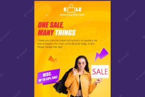Sales template design of poster