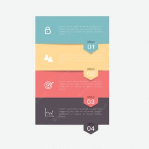 Set of infographics elements in modern flat business style.