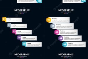 Showcase your company's progress with vector infographics in your presentation