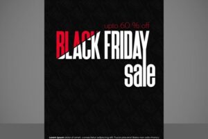 Simple poster for black friday