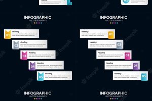 Six vector infographics pack includes cycle diagrams and timelines