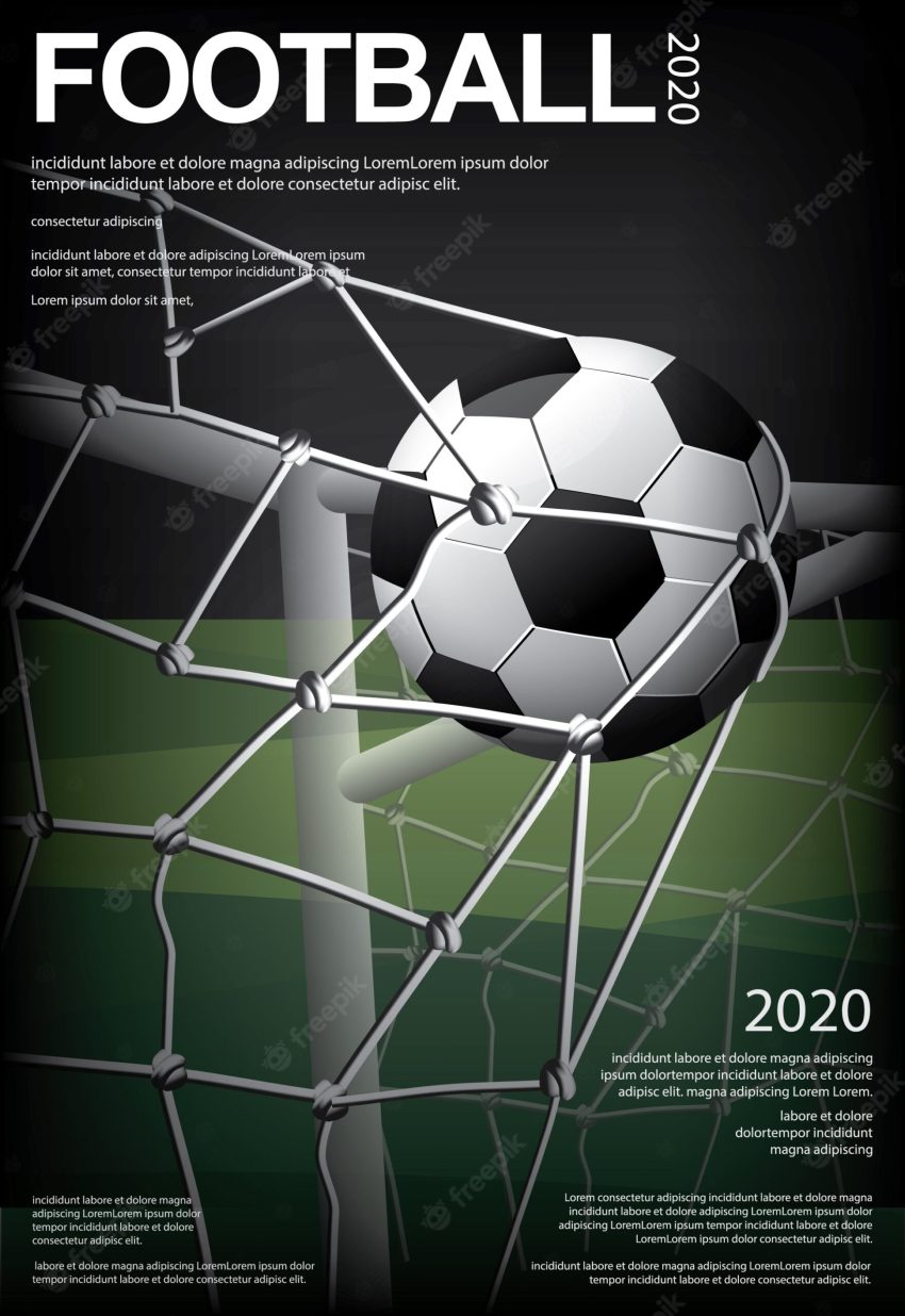 Soccer football poster