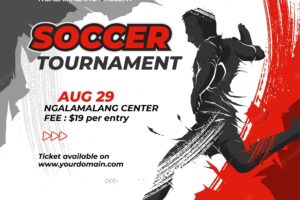 Soccer tournament flyer template