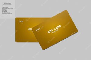 Special gift card mockup