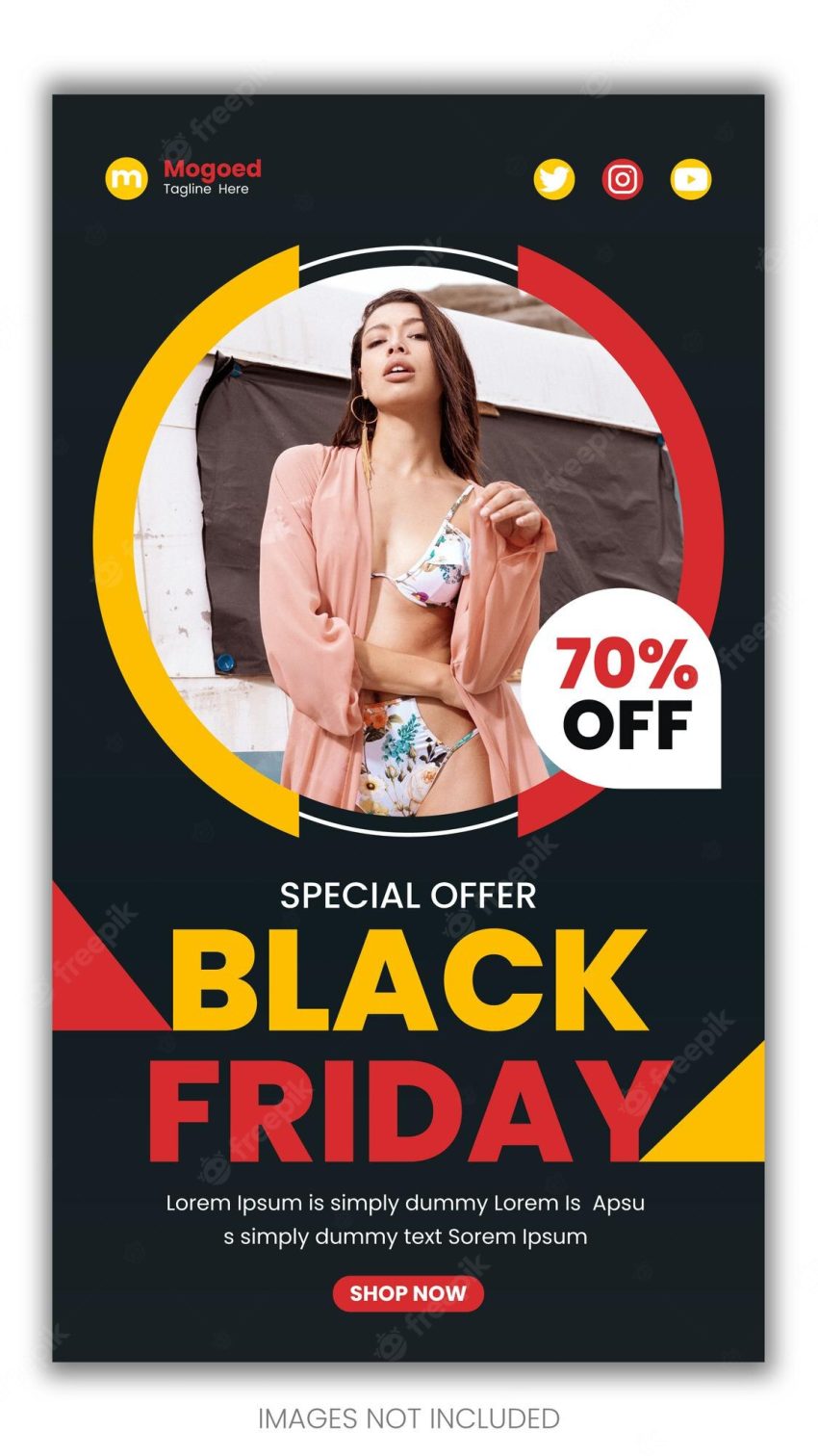 Special offer black friday instagram story template