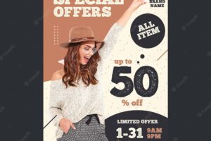 Special offer sale flyer template