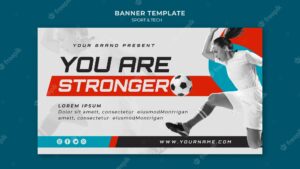 Sport concept banner template style