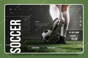 Sport landing page template