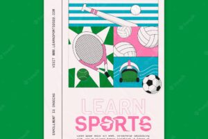 Sport poster template design