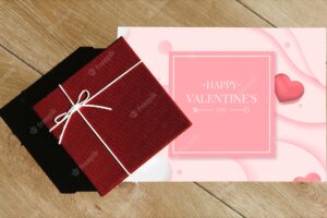 Valentines surprise gift and card