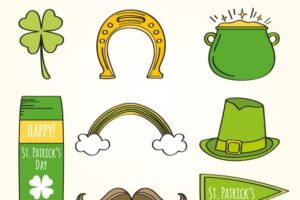 Various elements for st. patrick's day