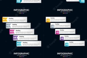 Vector infographics pack for business presentations