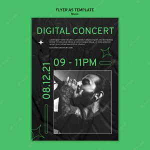 Virtual concert print template