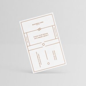 White business card design