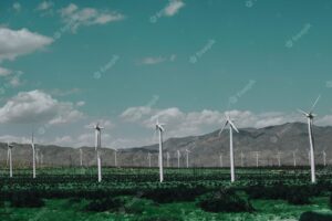 Wind farm for sustainable and renewable energy