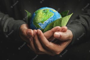 World earth day concept green energy renewable and sustainable resources