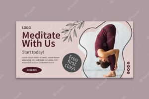Yoga class template banner