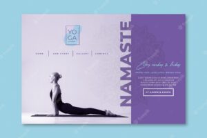 Yoga classes landing page template