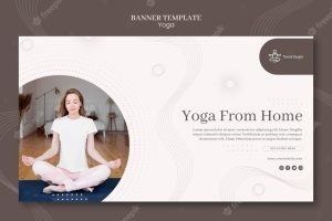 Yoga concept banner template