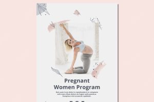 Yoga flyer template