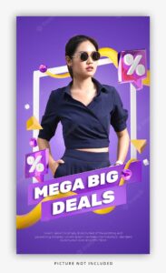 3d render colorful sale discount promotion banner