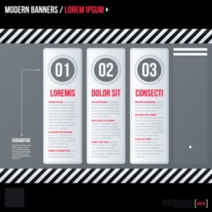 Abstract banners collection