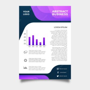 Abstract professional business flyer