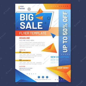 Abstract sales print template