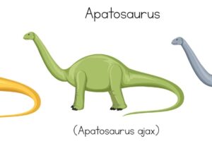 Apatosaurus in three colors