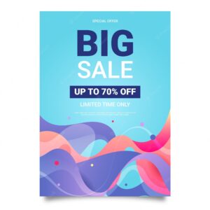 Big sale flyer template