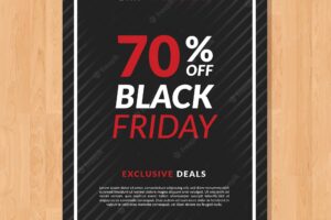Black friday flyer with a discount