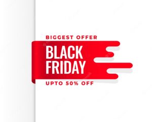 Black friday holiday background with sale offers
