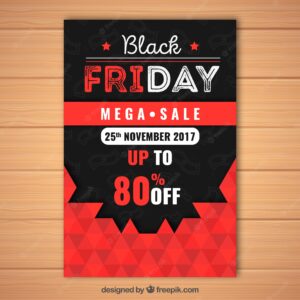 Black friday mega sales flyer