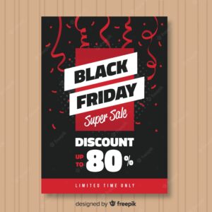 Black friday sales poster template