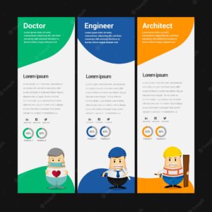 Business banner character design