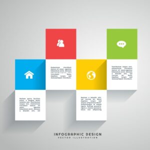 Colorful infographic design