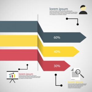 Coloured infographic template