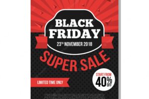 Creative black friday cover template