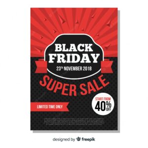 Creative black friday cover template