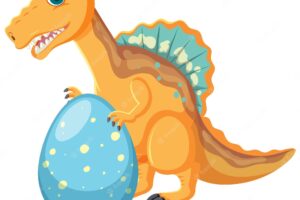 Cute spinosaurus dinosaur cartoon