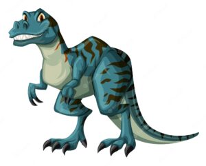 Dinosaur in blue color