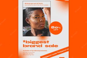 Fashion concept flyer template