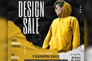 Fashion sale banner or flyer social media post and web banner template premium psd