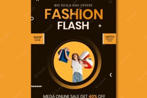 Fashion sale flyer template
