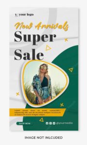 Fashion special sale banner style instagram story template