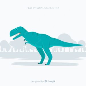 Flat t-rex background