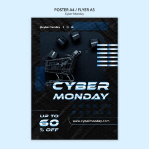 Gradient cyber monday template