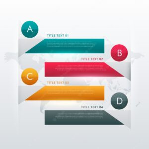 Infographic design banners