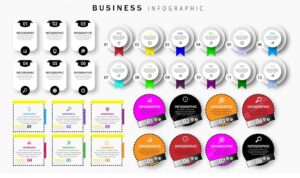 Infographic design template with 6 options or steps.