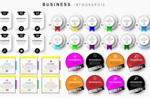 Infographic design template with 6 options or steps.